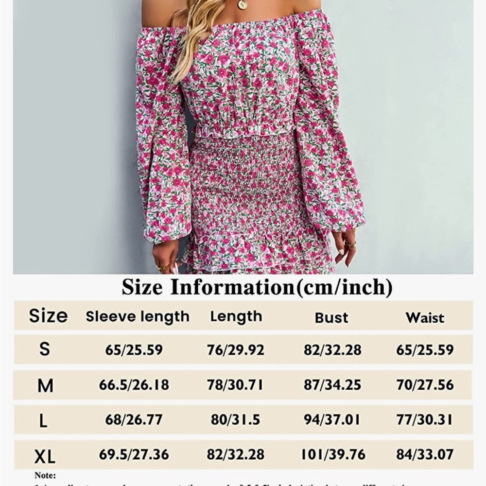 Long Sleeve Spring Summer Dress - Picture 6 of 6
